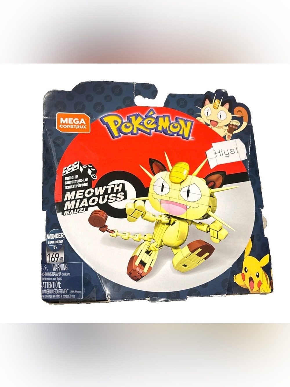 MEGA Construx Pokémon Meowth Miaouss Mauzi 169 Piece Build Kit NEW SEALED GKY98